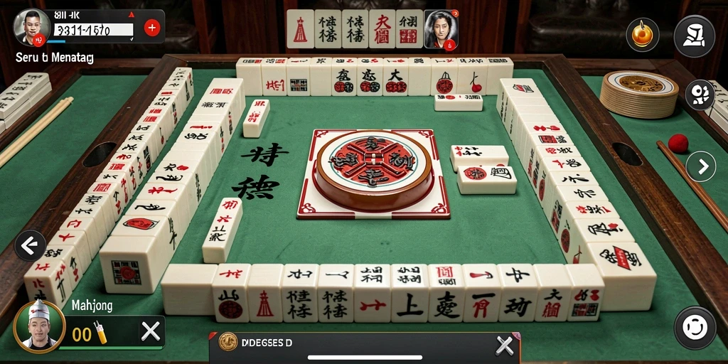 Gameplay menarik dalam 8II menampilkan ubin Mahjong yang berwarna-warni.