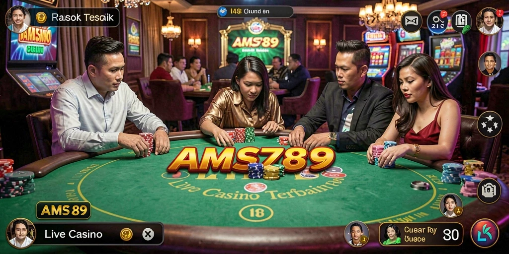 Tampilan gameplay Live Casino yang seru dan interaktif.
