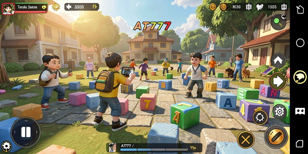 Tampilan gameplay AT777 dengan tantangan puzzle yang menarik.