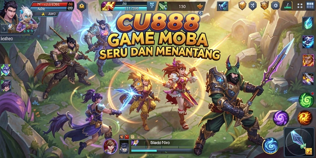 Screenshot gameplay menunjukkan aksi seru di CU888.
