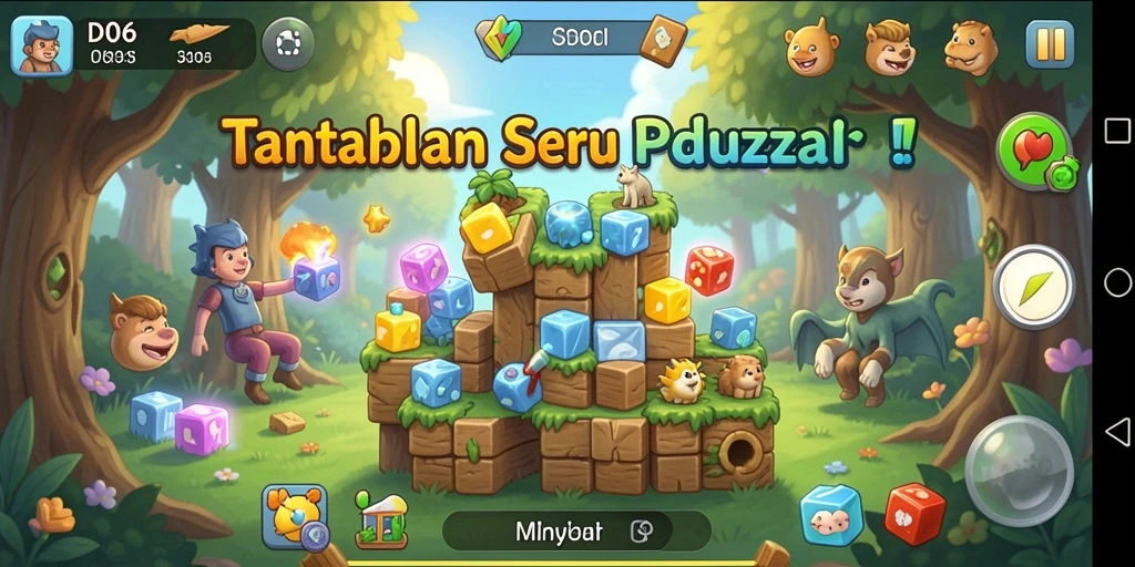 Tampilan gameplay D06 dengan puzzle yang menantang dan interaktif.