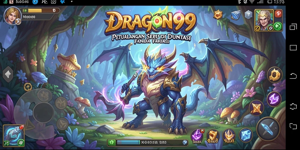Screenshot DRAGON99 menampilkan karakter utama dalam aksi eksplorasi petualangan.