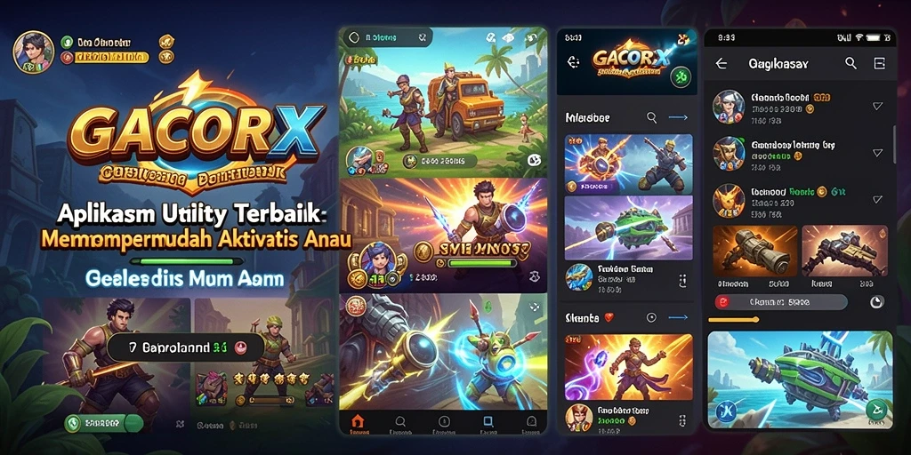 Tampilan GACORX yang memudahkan navigasi dan penggunaan.
