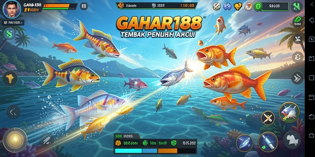 Tampilan gameplay seru dalam GAHAR188 yang penuh warna.