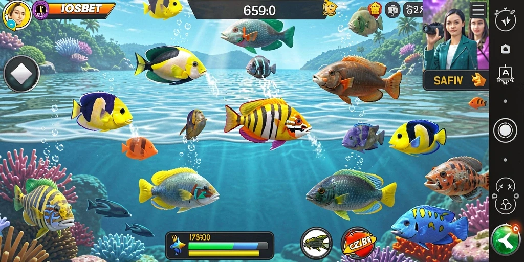 Gameplay seru Tembak Ikan dalam IOSBET yang penuh warna.