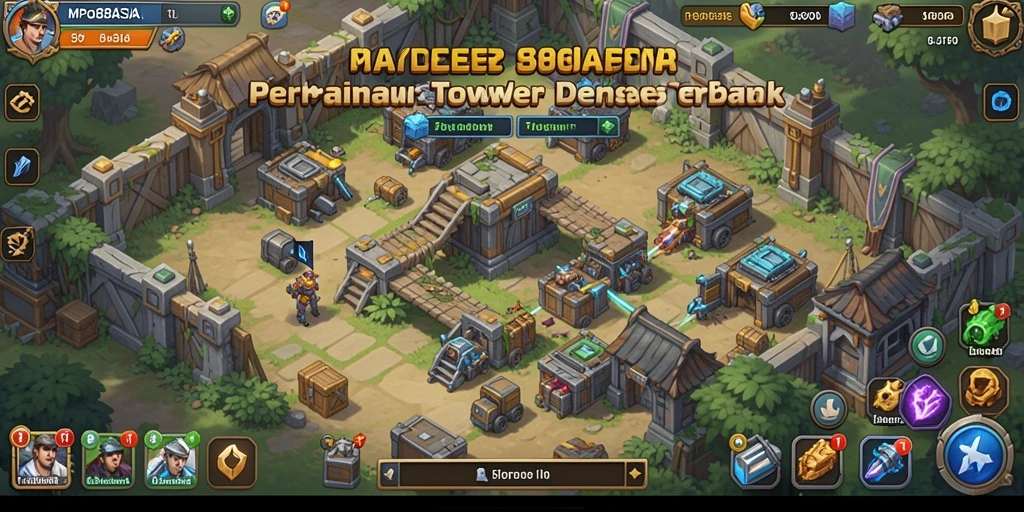 Screenshot MPO88ASIA menampilkan aksi menegangkan dalam tower defense.