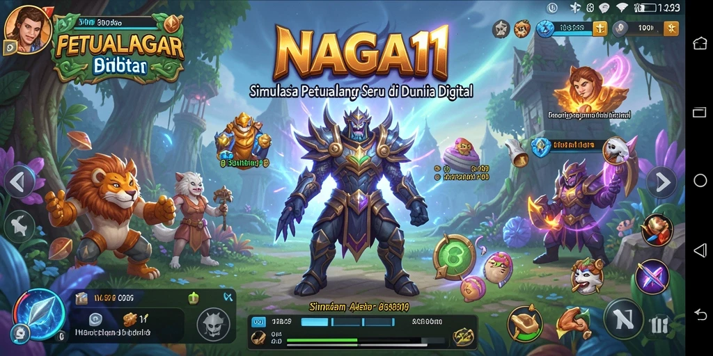 Screenshot NAGA11 menampilkan aksi permainan seru dengan naga yang terbang.