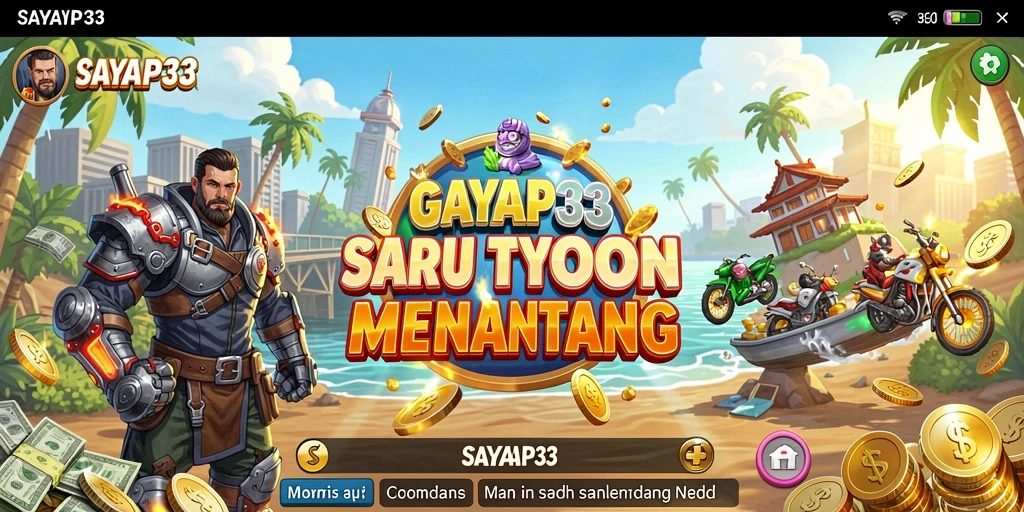 Tampilan gameplay Tycoon yang menarik dalam SAYAP33.