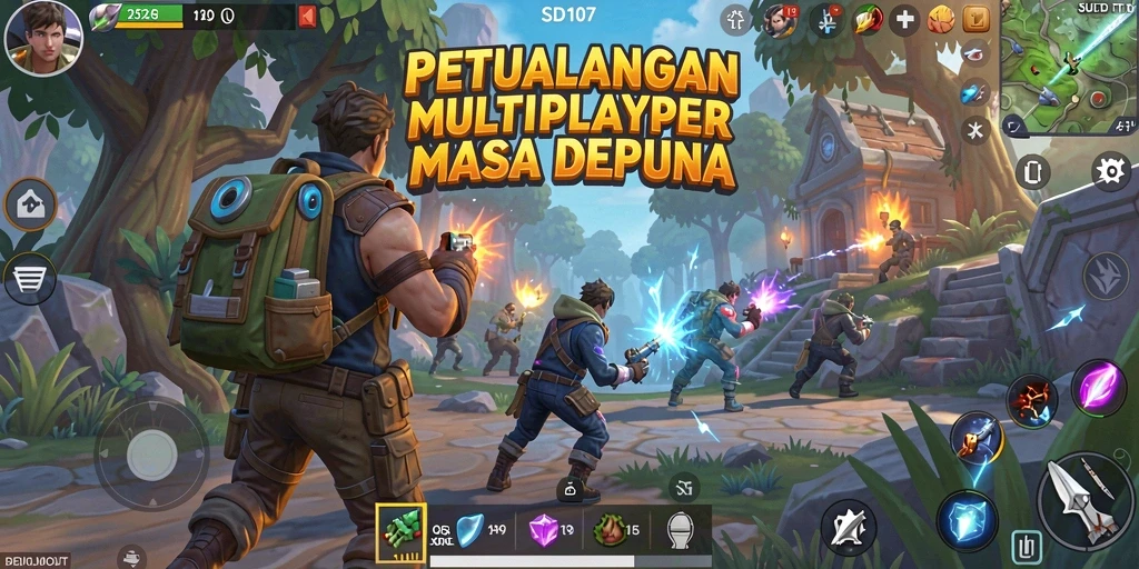 Tangkapan layar SD107 dengan gameplay menakjubkan MMORPG.