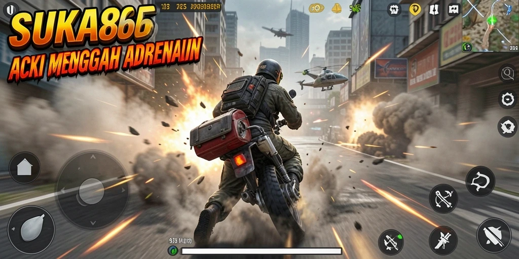 Tampilan gameplay seru dalam SUKA86 yang penuh aksi.