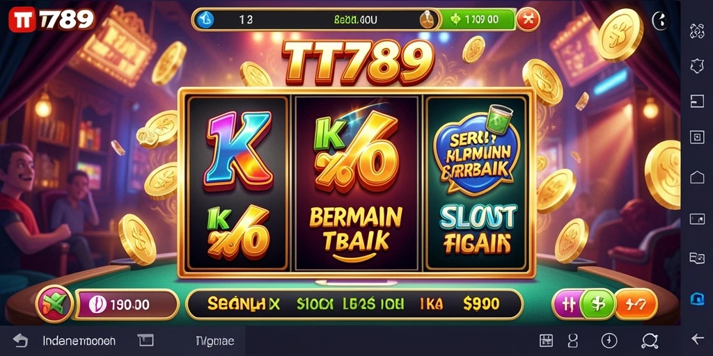 Gameplay Slot TT789 dengan grafis menawan dan fitur bonus menarik.