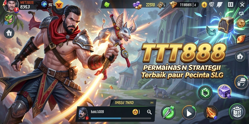 Tampilan permainan TTT888 dengan grafik strategis yang memukau.