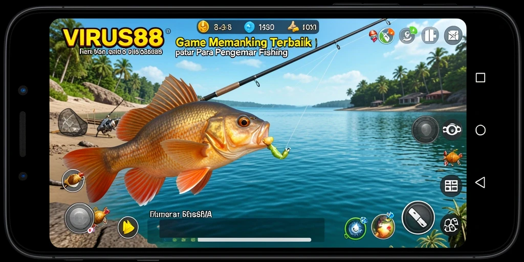 Tangkapan ikan yang mengesankan dalam gameplay VIRUS88.