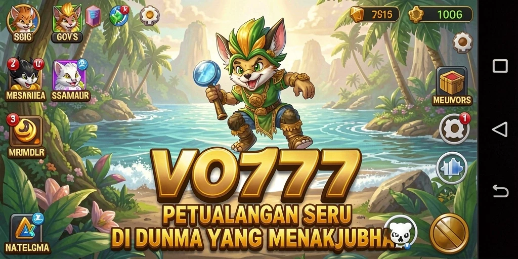 Screenshot gameplay VO777 menampilkan aksi petualangan mendebarkan di dunia yang penuh warna.