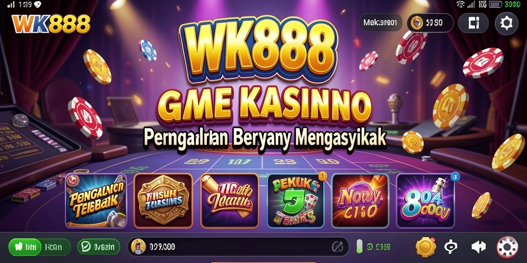 Gameplay menarik dari aplikasi kasino WK888 dengan grafis memukau.