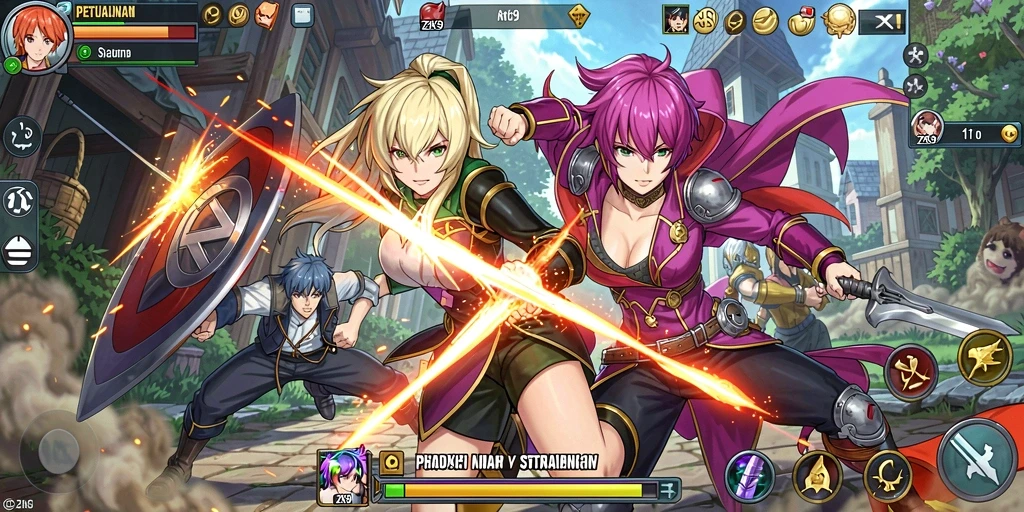 Gameplay ZK9 yang intens dan penuh aksi.